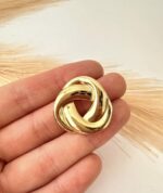Aros Enroscados Enchapados en Oro 18K - Imagen 2