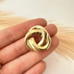 Aros Enroscados Enchapados en Oro 18K - Imagen 2